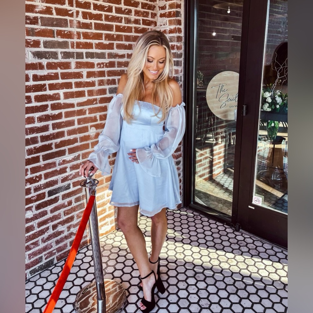 HELLO MOLLY MINI DRESS BLUE